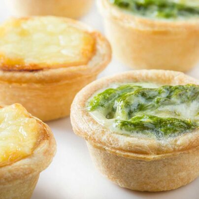 Mini Quiches Cheese, Asparagus