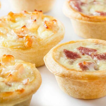 Mini Quiches Smoked Turkey, Beef Pepperoni (12 in pack)